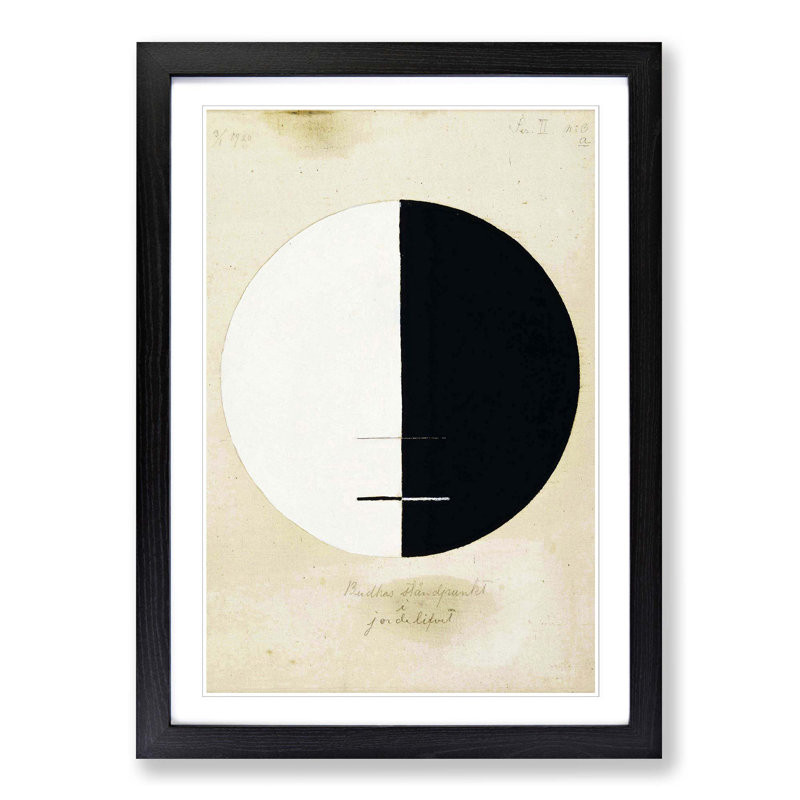 Buddhas Standpoint by Hilma af Klint - Framed Print, Black