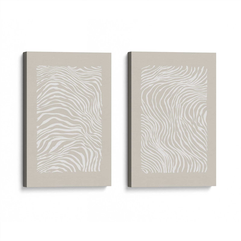 Whisper Lines Set of 2 Prints, Wrapped Canvas, 36" x 24"