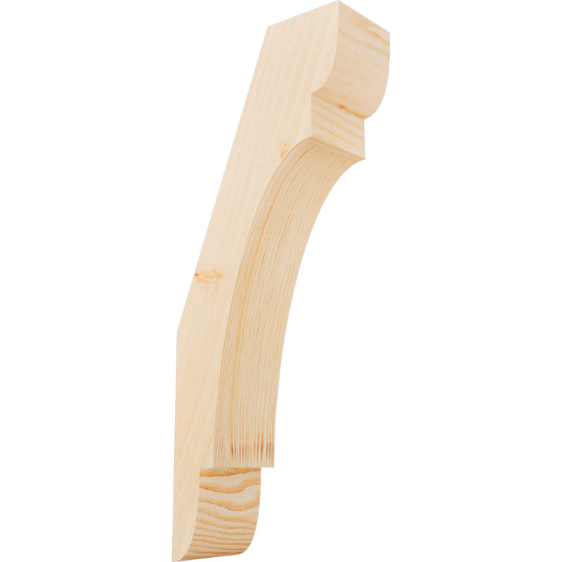 Attelle de genou olympique, Sapin de Douglas, Attelle lisse, H 20 po x l 3,5 po x P 8 po