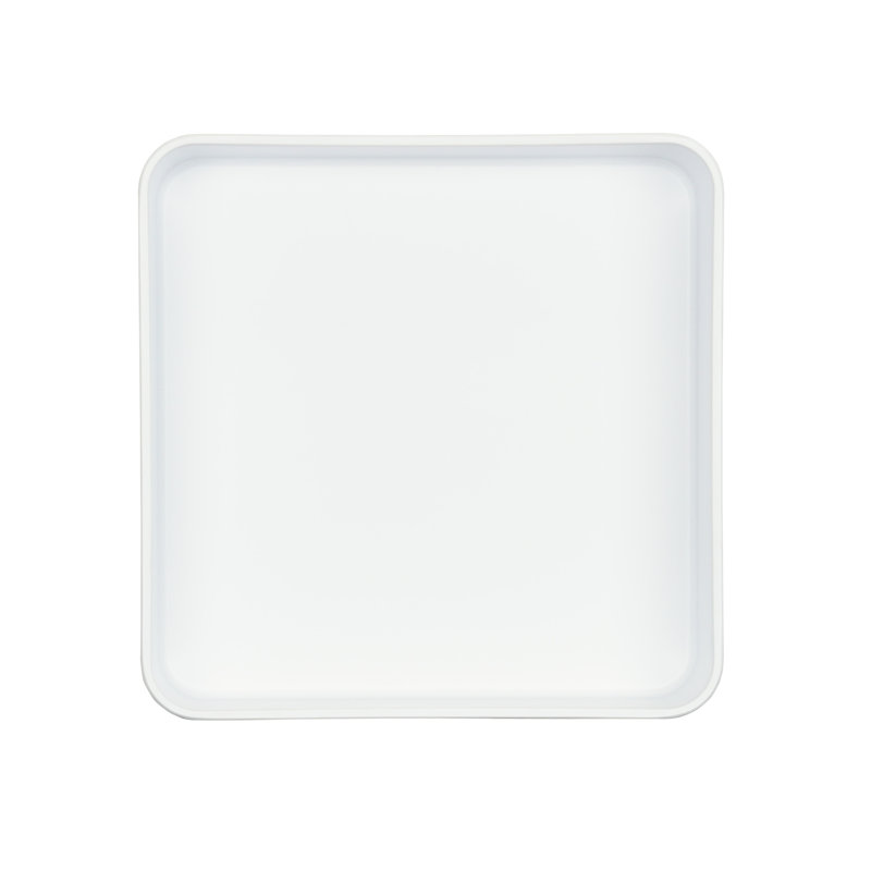 Plateau en mélamine Cal-Mil Hudson, H 3 po x l 10 po x P 10 po, Blanc
