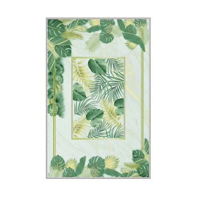 Luxurious Woven Area Rug, 100% Polyester, 23.6 x 39.4 inches | 650 g/m², 0.3 in Pile Height | Antibacterial, Non-Slip PVC Dot Underside, Machine Washable | 3D Digital Printing, Perfect for Living Room & Bedroom Decor