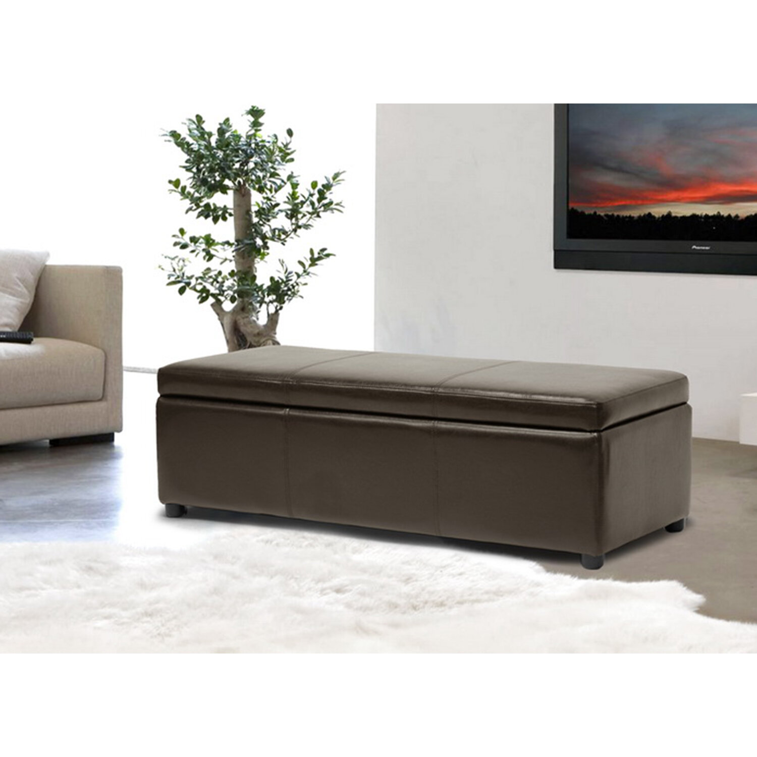 gennemsnit Begrænset Dyrke motion Latitude Run® Kashi Faux Leather Upholstered Storage Bench | Wayfair
