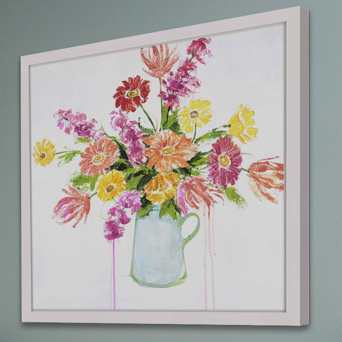 Julie Joy - Single Picture Frame Painting, 51cm H x 51cm W x 3.81cm D