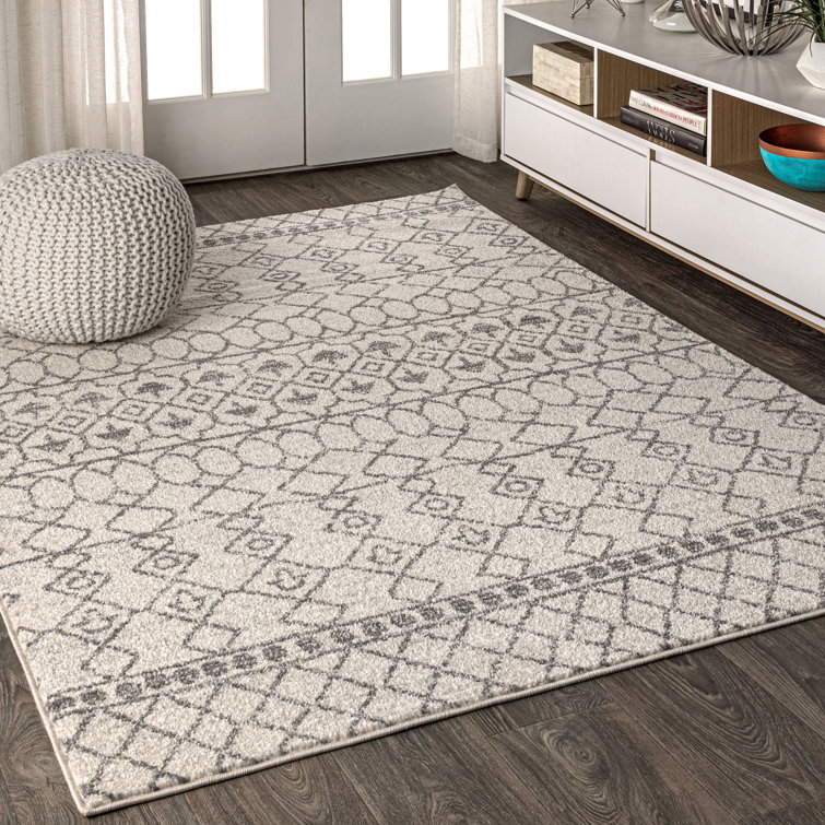 Bouton Moroccan Beni Souk Cream/Gray Rug