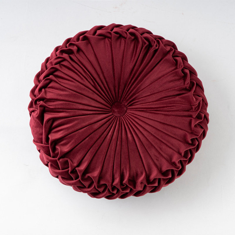 Ensemble de 2 coussins Classy Classy Velvet Pumpkin, Rouge vin