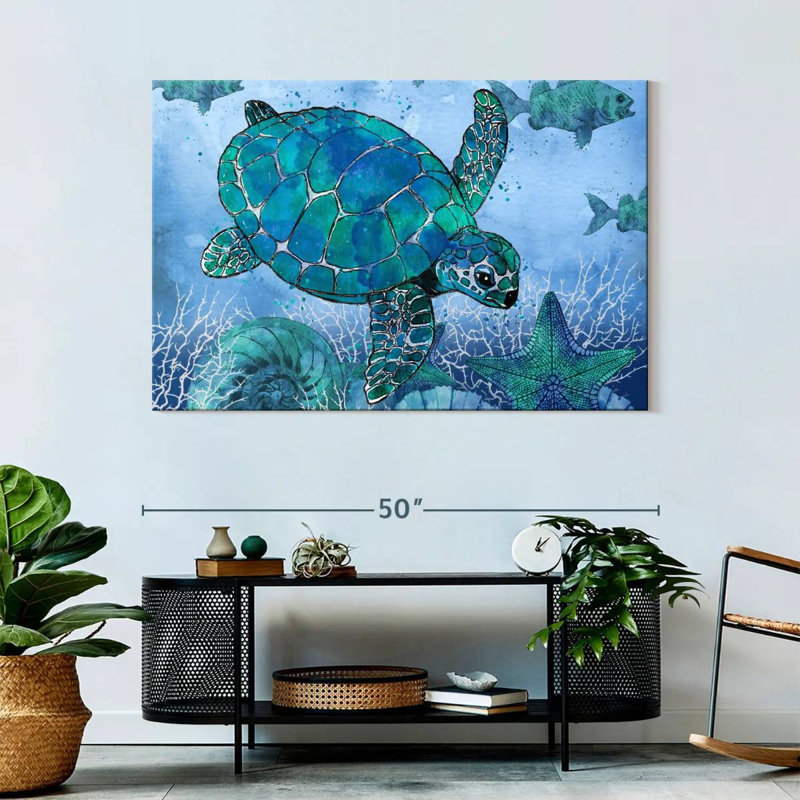 Brampt Ocean Blues, 32" H x 48" W