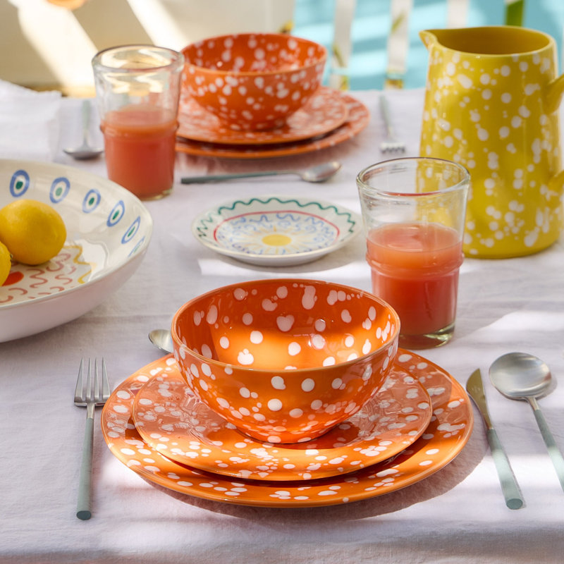 Rafaela Cereal Bowls, Tangerine
