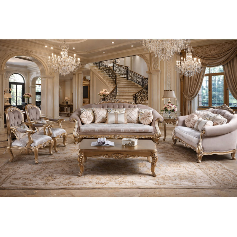 Ensemble de salon luxueux 7 pièces Luxury Classic Victorian