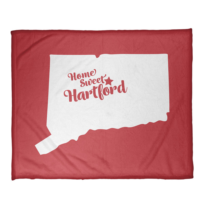 Jeté hartford connecticut polaire, l 52,5 po x L 62,5 po, Rouge