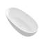 Baignoire de trempage profonde de 61 po en surface solide, aspect blanc mat élégant, contour, isolation avancée, surface luxueuse de style ultra et spa pour le trempage, avec caractéristique de conception, composite, facile