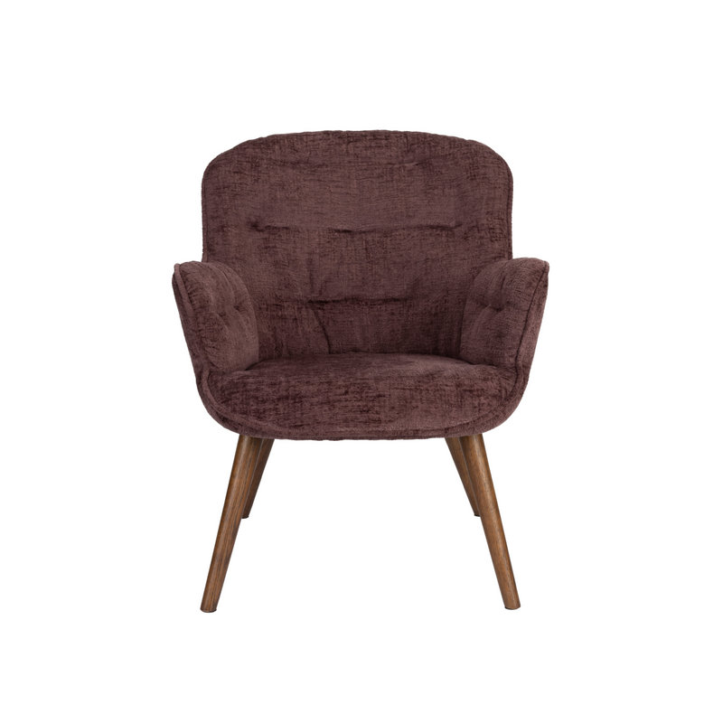 Lenn Lounge Chair, Purple Polyester