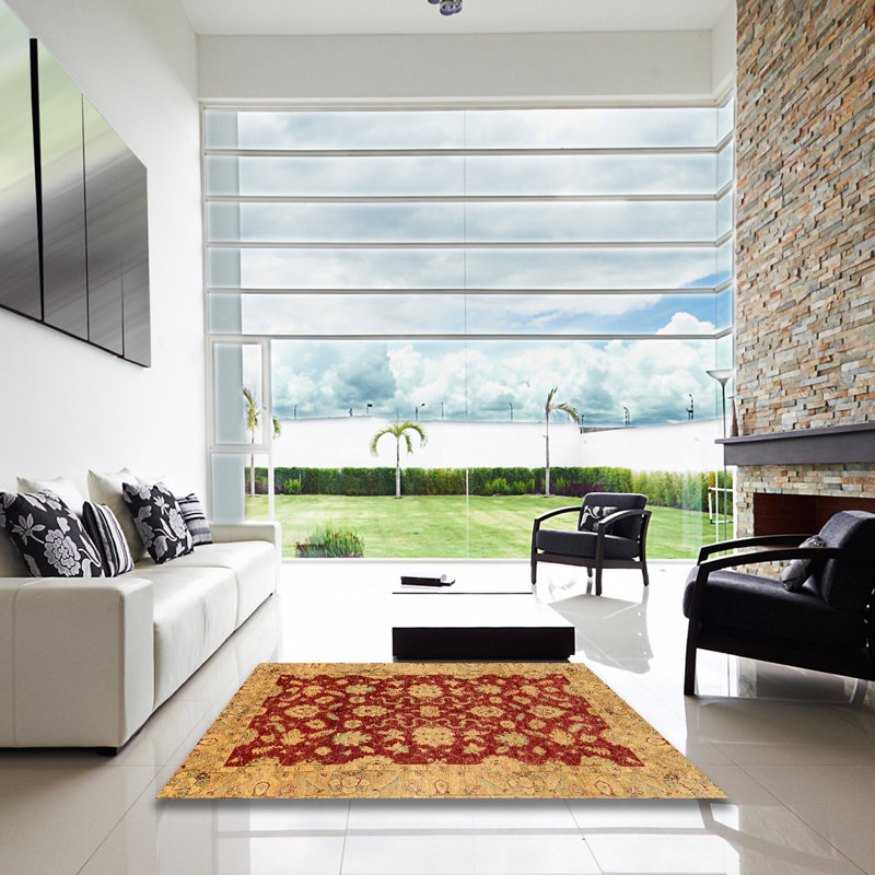 Abstract Indoor Rug, Square 5'