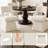 Upholstered Swivel Dining Chairs - Modern Chenille, Open Back for Kitchen (Set of 2)-125963141-125963143