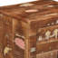 37cm W Solid Wood Bedside Table