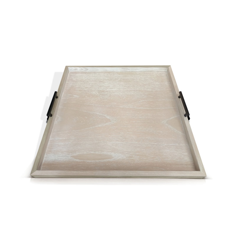 Asharna Wood Tray, Cream
