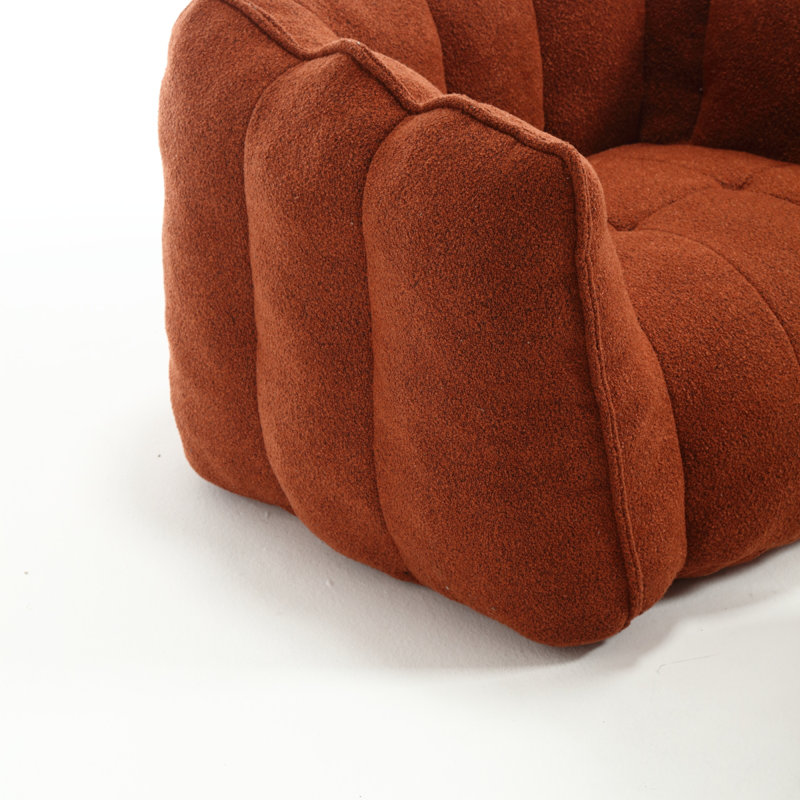 Sofas Upholstered Sofa, Red Brown Chenille, 23.23" H x 38.58" W x 31.5" D