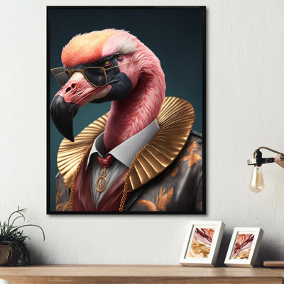 «Flamingo Gangster in NYC I», impression sur toile