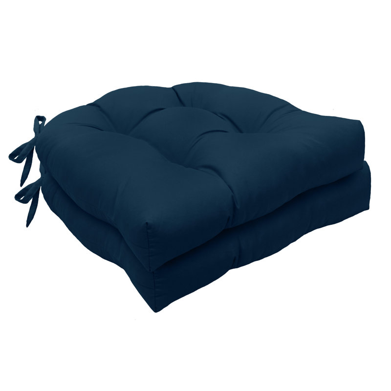 Coussin de chaise Ebern Designs, Marine