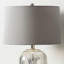 Crosthwait 77.5cm Table Lamp with Glass Base For Bedroom Furniture, Bedside Buffet Lamp with Silk Shade-993723615-993723601-993723603