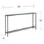 Console étroite Darrin avec plateau en miroir - gris bronze industriel-1377009879