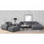 Canapé modulaire rembourré Octavia Gris anthracite-122873894