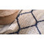 Tapis bleu marine en jute tissé à la main Tiles-2069564523