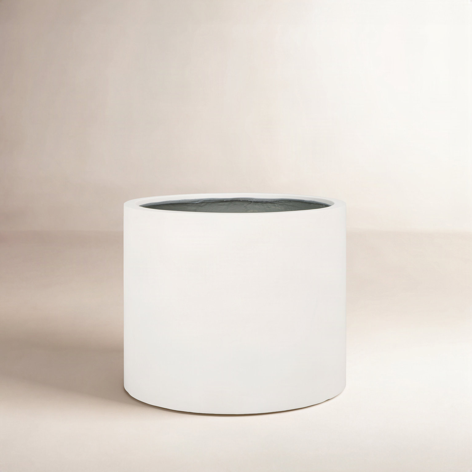 Mcguire Pot Planter, White, 19.2" H x 21.6" W x 21.6" D