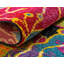 Tapis jaune à motif floral Lorene-86603343