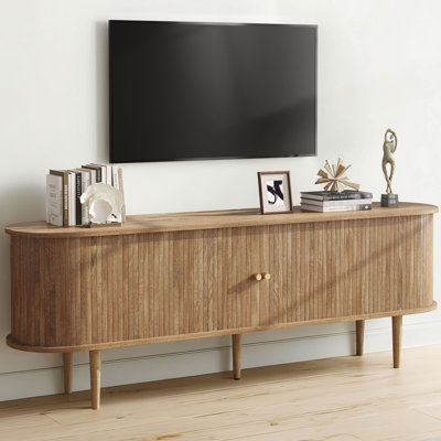 Baheerah TV Stand with Tambour Doors