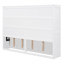 Grand lit escamotable mural, blanc