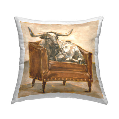 Coussin Brown Brown Resting In Orange Brown