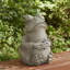 Statue de jardin grenouille de style zen de 16,75 po H MGO