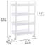 33.11'' H x 17.72'' W Utility Cart with Wheels