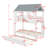 Twin Size House Bunk Bed With Trundle