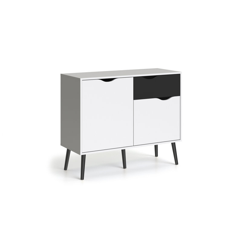 Myrasol 98.6cm Sideboard, White/Black