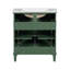 Meuble-lavabo de 30 pouces avec lavabo en céramique, porte à fermeture douce et tablettes réglables, meuble-lavabo