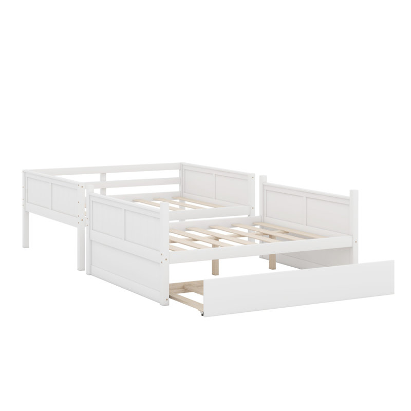Bunk Bed With Trundle, White