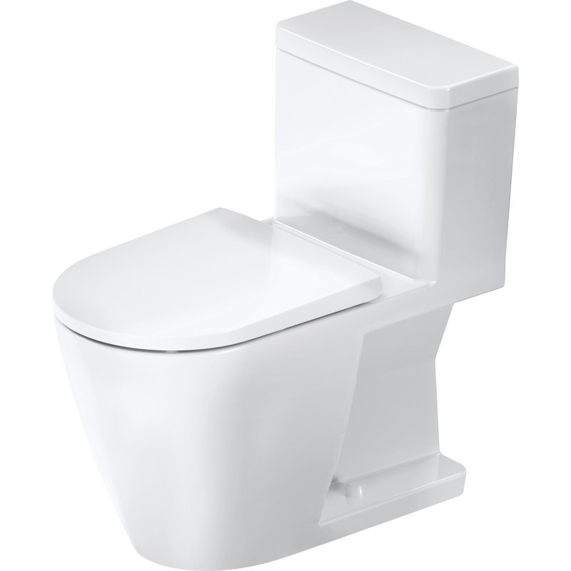 Toilette allongée une pièce Duravit D-Neo 1,28 GPF (économe en eau) (siège inclus)