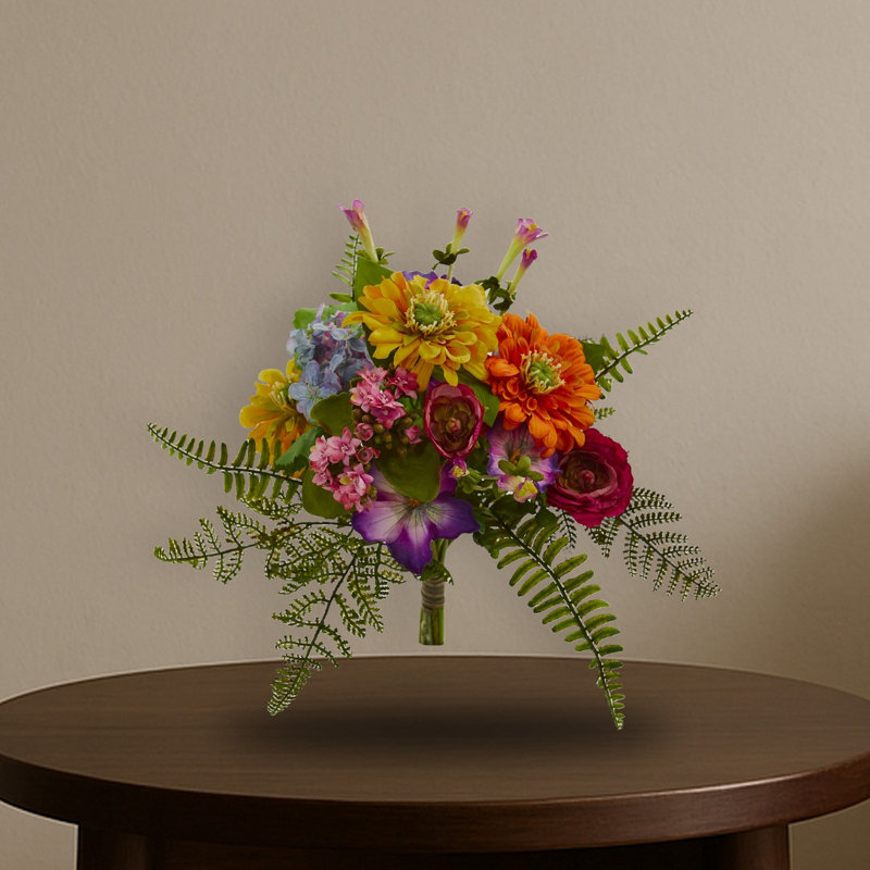 Mixed Flowers Artificial Bush
