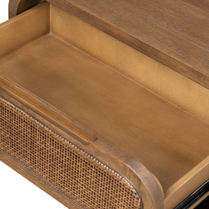 Amenah 1 - Drawer Solid Wood Nightstand