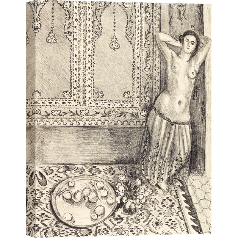 3HM7490 Standing Odalisque With Fruit Tray by Henri Matisse - Wrapped Canvas Print, 100 cm H x 70 cm W