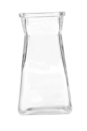Nanako Glass Table Vase, 2.75" H x 2.75" W x 6.75" D