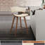 Chaise de bar à hauteur de comptoir en fer 37 po avec repose-pieds-2071405025