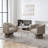 Faux Leather Swivel Barrel Chair-135525718-170896855