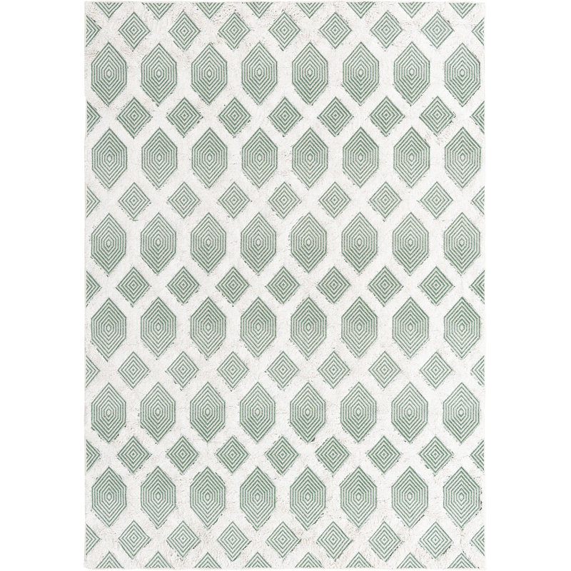 Mishti Cotton Geometric Indoor Rug, Rectangle 6'4" x 9'