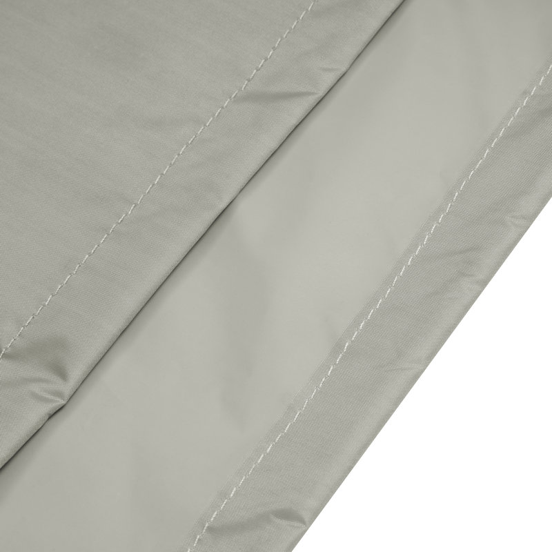 Gray Round 44'' Woven Polyester Fire Pit Cover