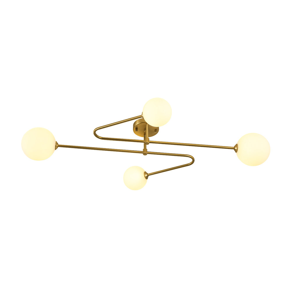 4-Light Semi Flush Mount