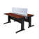 Fusion 2 Person Bench Workstation with Privacy Panel