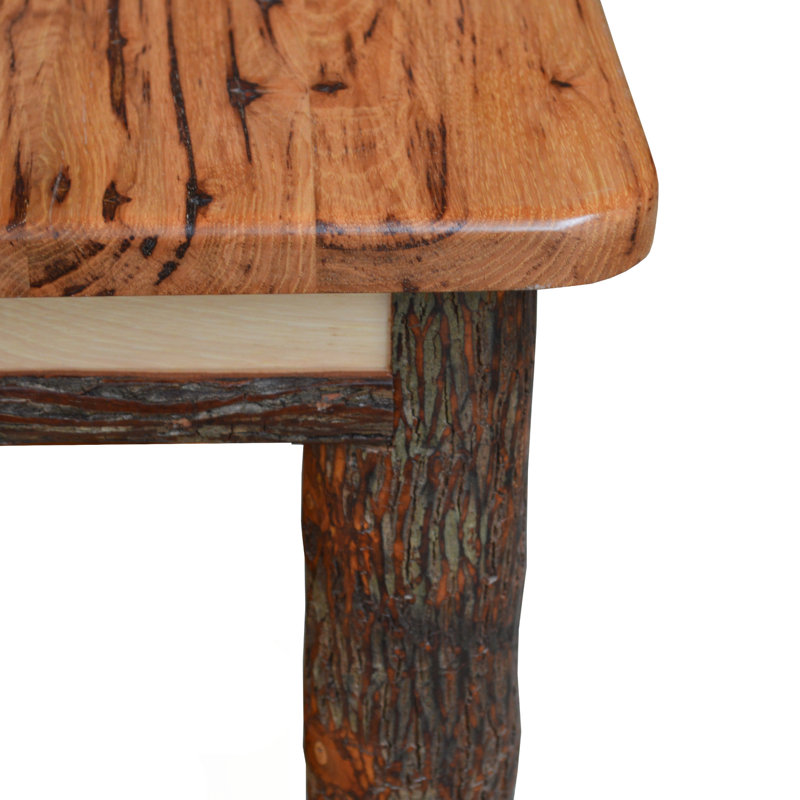 Table de bout en bois massif Keystone Amish Co., Finition naturelle