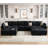 Tremee Velvet Modular Corner Sectional with Ottoman-87232962